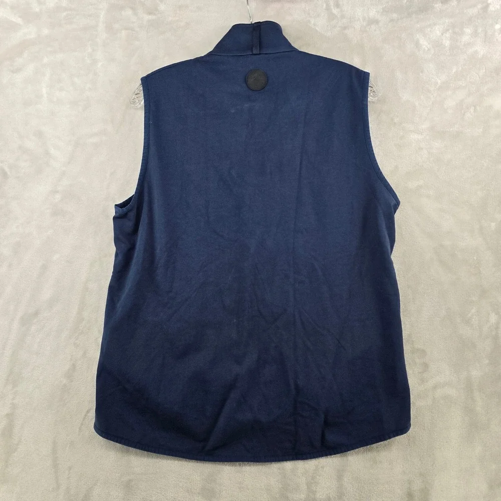 Tuckernuck Vest Women Large Navy‎ Blue Austin Built Quilted Full Zip Navy